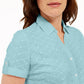 Karen Scott Women's Cotton Embroidered Shirt Blue Size M