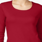 Karen Scott Women's Scoop Neck Top Red Size Medium