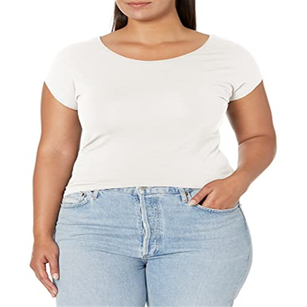 Downeast Women's Essential Tee Egret Tops T Shirts White Size X-Small