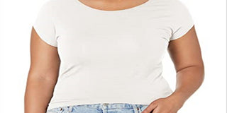 Downeast Women's Essential Tee Egret Tops T Shirts White Size X-Small