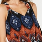 INC International Concepts Women's Tie Front Chiffon Top Brown Size Petite Small