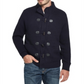 Weatherproof Vintage Men's Toggle Waffle Stitch Sweater Blue Size XXX-Large