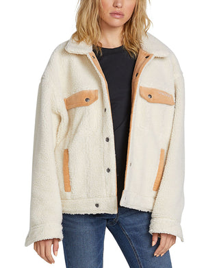 Volcom Women's Non Denim Casual Woodstone Jacket Yellow Size S