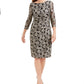 Jessica Howard Women's Lace Overlay Dress Gray Size 6 Petite