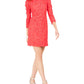 Vince Camuto Women's Statement Sleeve Lace Dress Orange Size 14