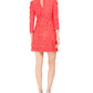 Vince Camuto Women's Statement Sleeve Lace Dress Orange Size 14