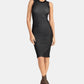 Rachel Roy Women's Sleeveless Knee Length Body Con Dress Black Size X-Large