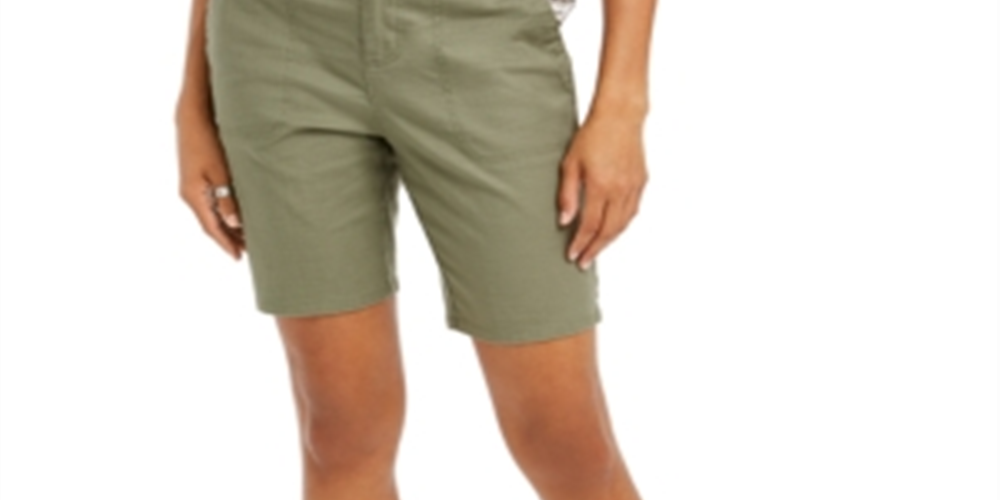 Style & Co Women's Bermuda Shorts Green Size 2