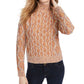 Kit & Sky Women's Cable Knit Sweater Orange Size Medium