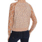 Kit & Sky Women's Cable Knit Sweater Orange Size Medium