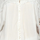 Free People Women's Sweet Emotion Emboidered Peasant Blouse White Size Large