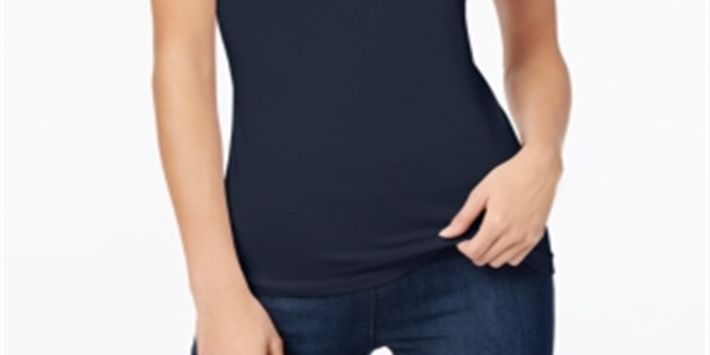 Maison Jules Women's Adjustable Camisole Blue Size Small