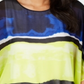 Alfani Women's Colorblocked Wing-Sleeve Bubble Hem Blouse White Size Small