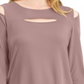 Alfani Women's Front Cutout Cold Shoulder Top Rose Size XX-Large