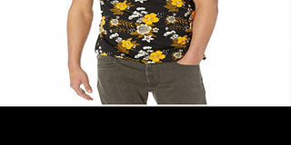 Puma Men's Trend All Over Print T-Shirt Black Size Medium