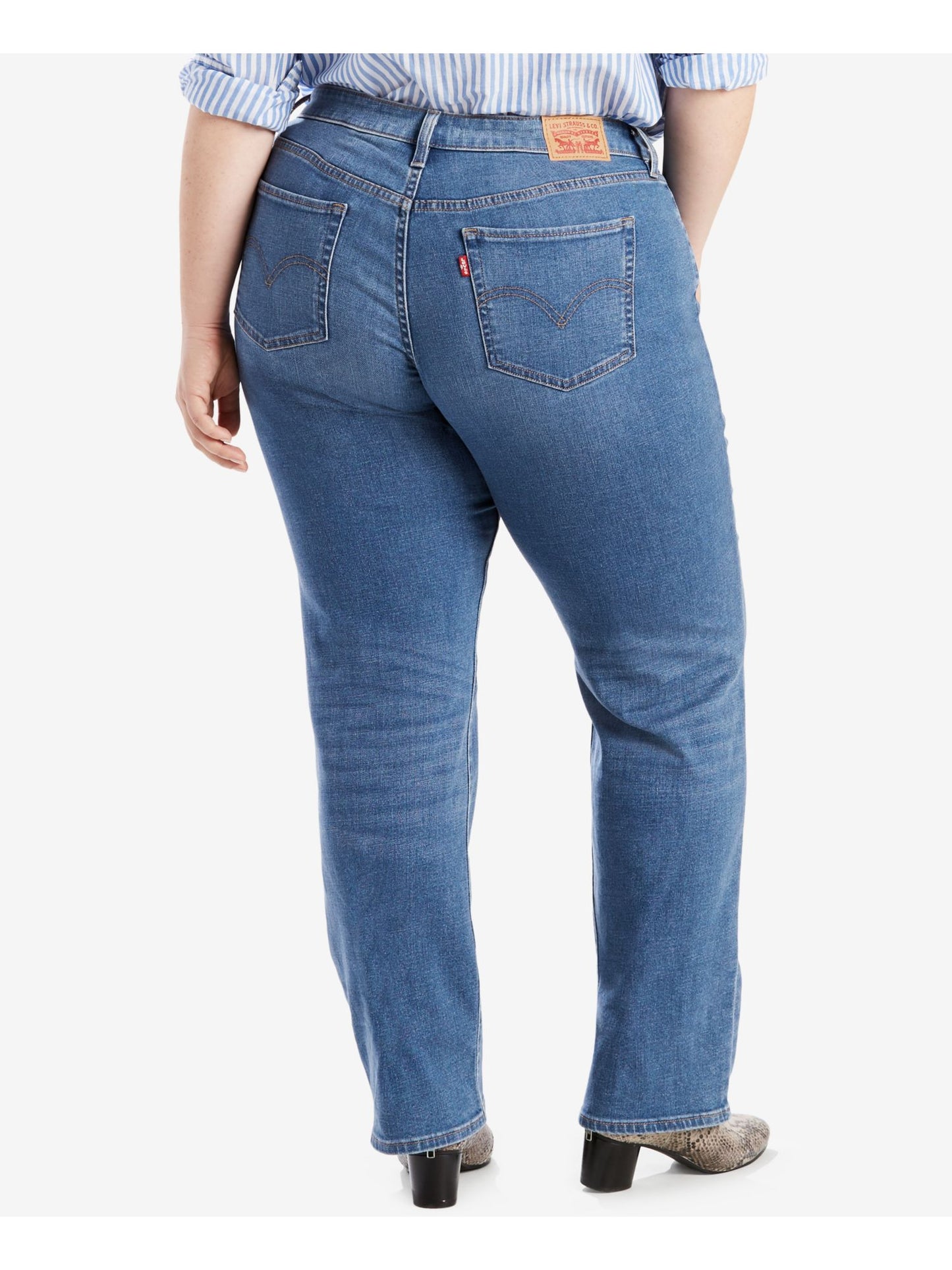 Levi's Women's Straight Leg Jeans Blue Size 24W