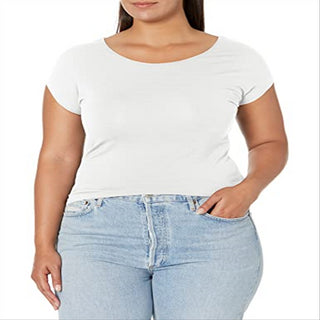 Downeast Women's Essential Tops T-Shirts White Size M