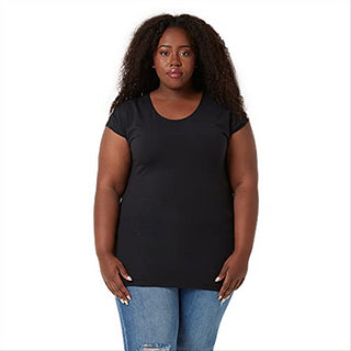 Downeast Women's Essential Tee T-Shirt Black Size XXL