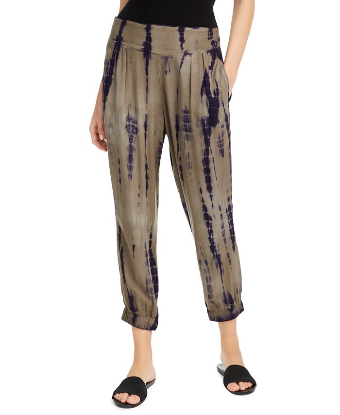 Rewash Junior's Tie Dyed Jogger Pants Blue Size X-Small