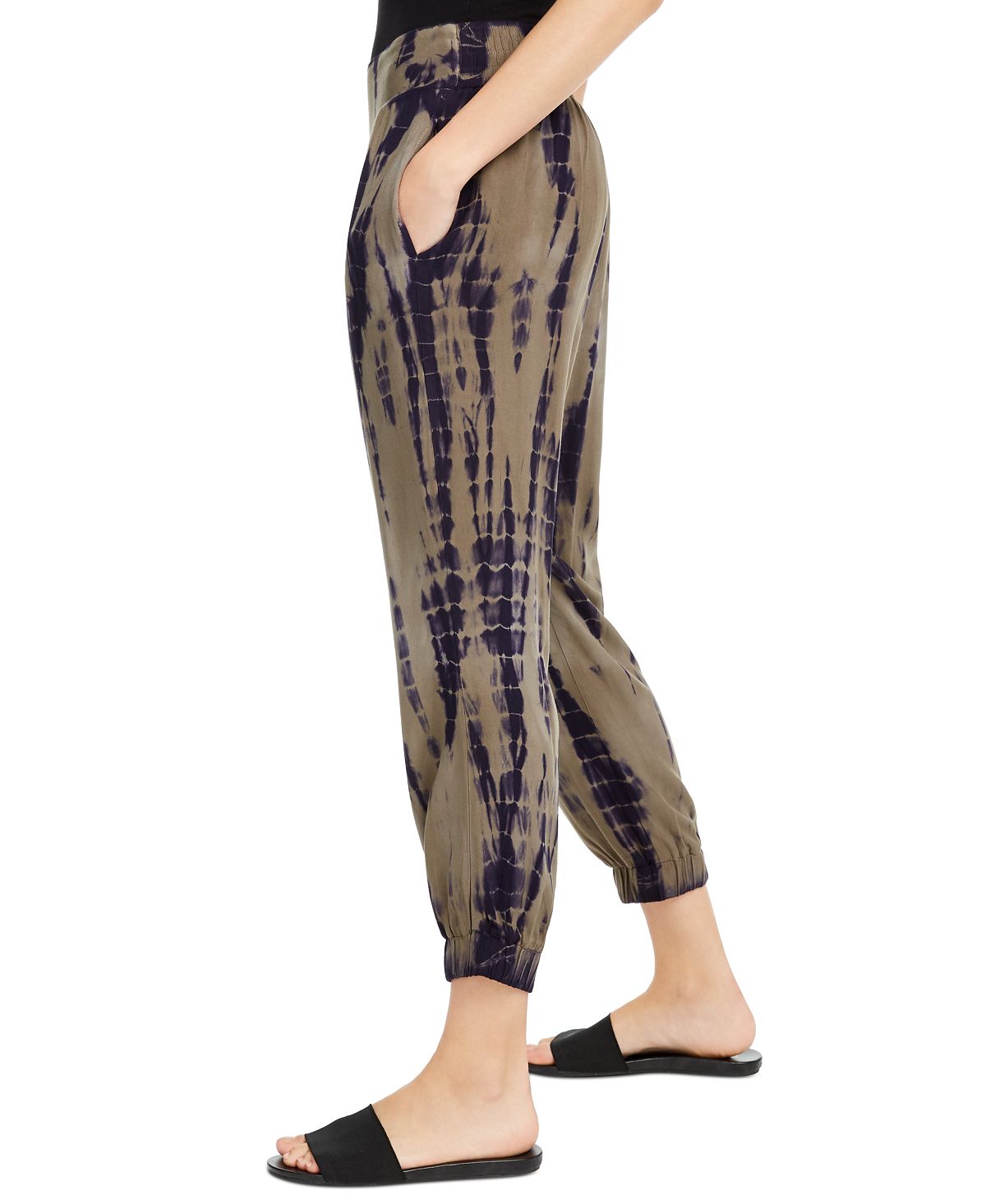 Rewash Junior's Tie Dyed Jogger Pants Blue Size X-Small