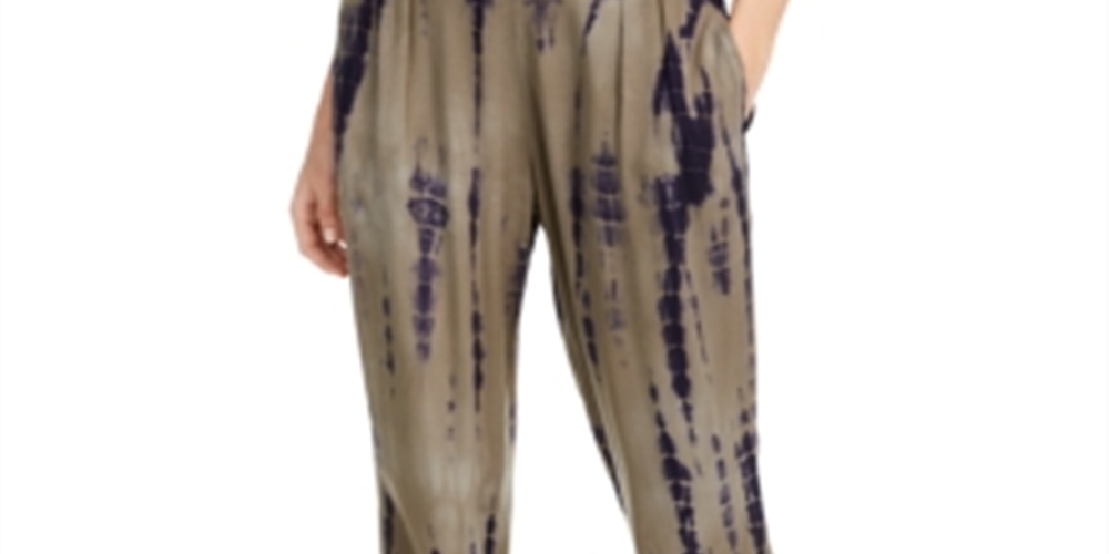 Rewash Junior's Tie Dyed Jogger Pants Blue Size X-Small