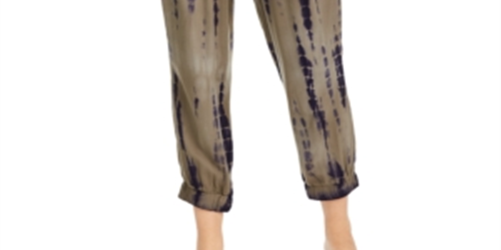 Rewash Junior's Tie Dyed Jogger Pants Blue Size X-Small