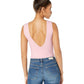 Free People Women's Keep It Sleek Bodysuit Pink Size Small