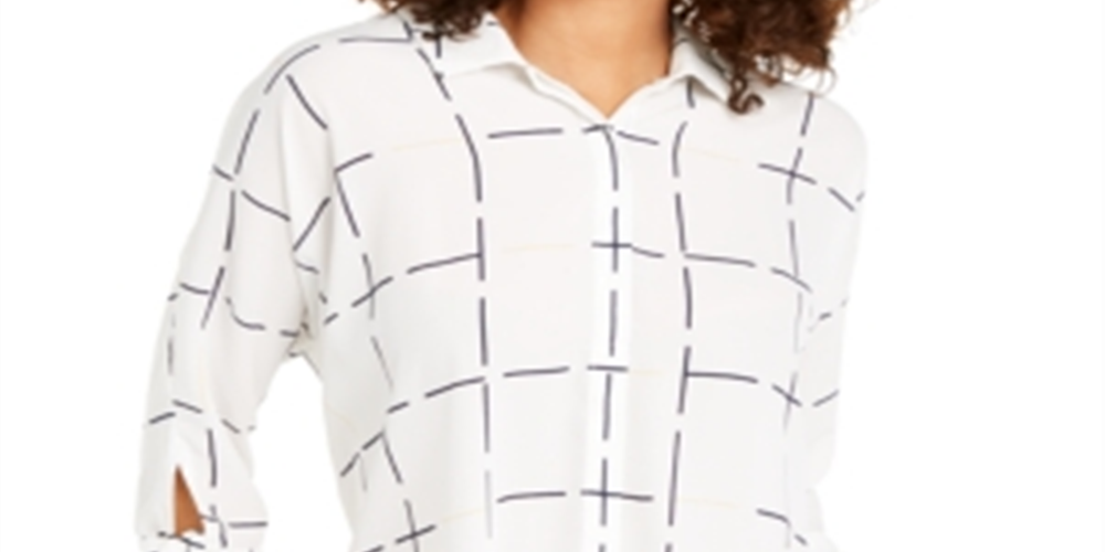 Alfani Women's White 3/4 Sleeve Top White Size X-Large