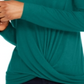 INC International Concepts Women's Twisted Top Green Size X-Small