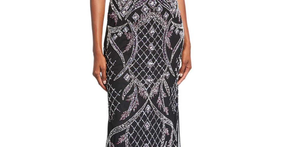 Aidan Mattox Women's Polyester Evening Dress Wine Size 10