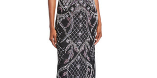 Aidan Mattox Women's Polyester Evening Dress Wine Size 10