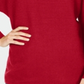 IINC International Concepts Women's Sweater Dolman Sleeve Ribbed Knit Pullover Red Size X-Small