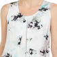 Kasper Women's Sleeveless Floral Print Top Green Size X-Large