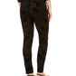 Alfani Women's Velvet Flocked High Waist Skinny Pants Black Size 4