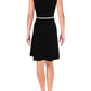 Tommy Hilfiger Women's Sleeveless Contrast Trim Scuba Dress Black Size 14