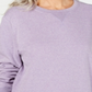Karen Scott Women's Sport Long Sleeve Crewneck Sweatshirt Purple Size Large