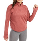 Nike Women's 1/2 Zip Running Long Sleeve Shirt Pink Size Small