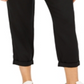 Indigo Rein Women's High Rise Pleated Paperbag Pants Black Size Small
