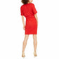 IINC International Concepts Women's Ruffled Ruched Cocktail Dress Red Size X-Small