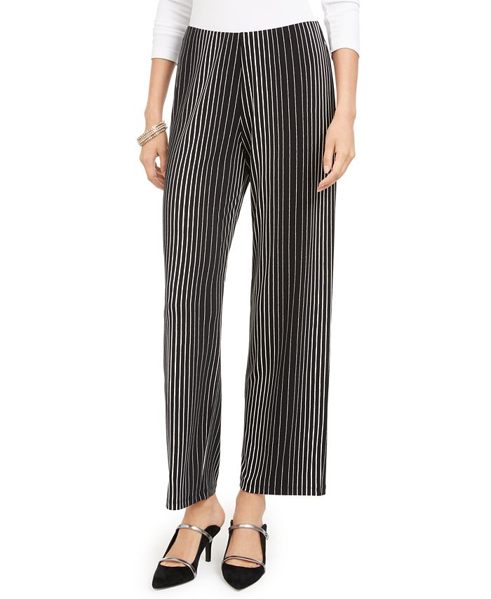 Alfani Women's Printed Soft Pants Black Size X-Small