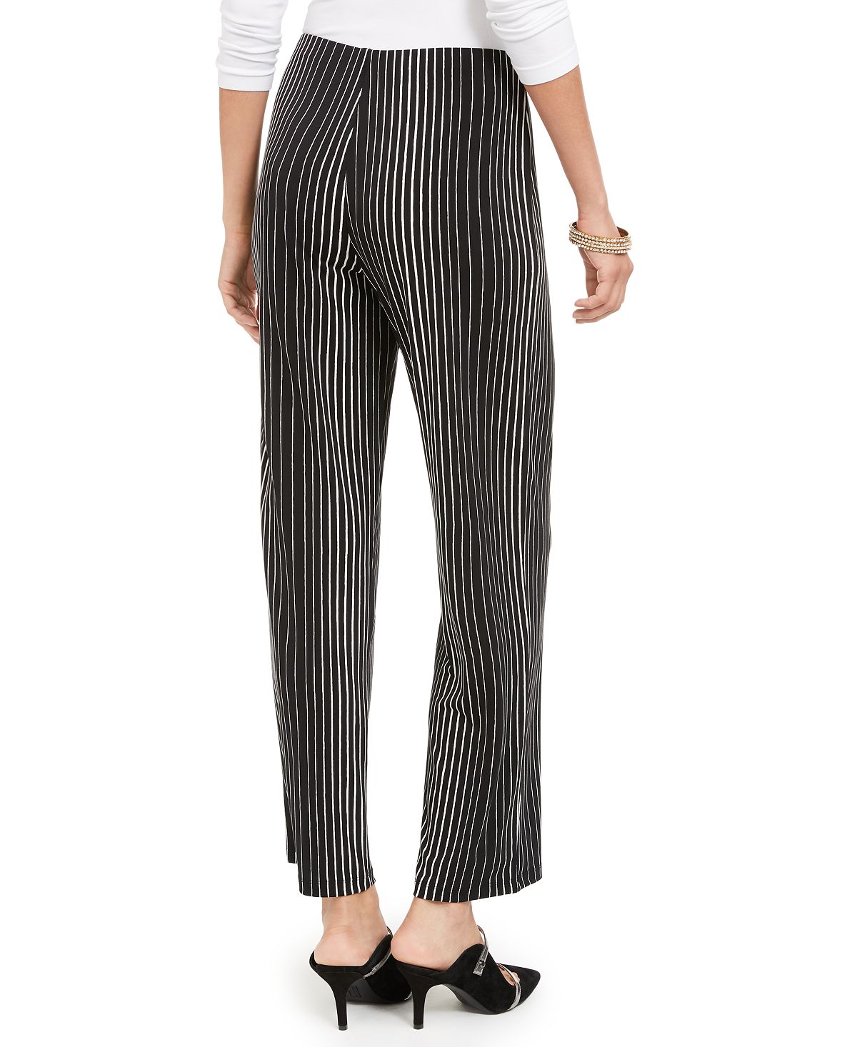 Alfani Women's Printed Soft Pants Black Size X-Small