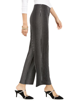 Alfani Women's Printed Soft Pants Black Size X-Small