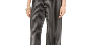 Alfani Women's Printed Soft Pants Black Size X-Small