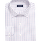 Club Room Men's Classic Regular Fit Wrinkle Resistant Plaid Dress Shirt White Size 15X32X33