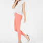 Hudson Women's Barbara Skinny Leg High Rise Stretch Jeans Orange Size 29X30