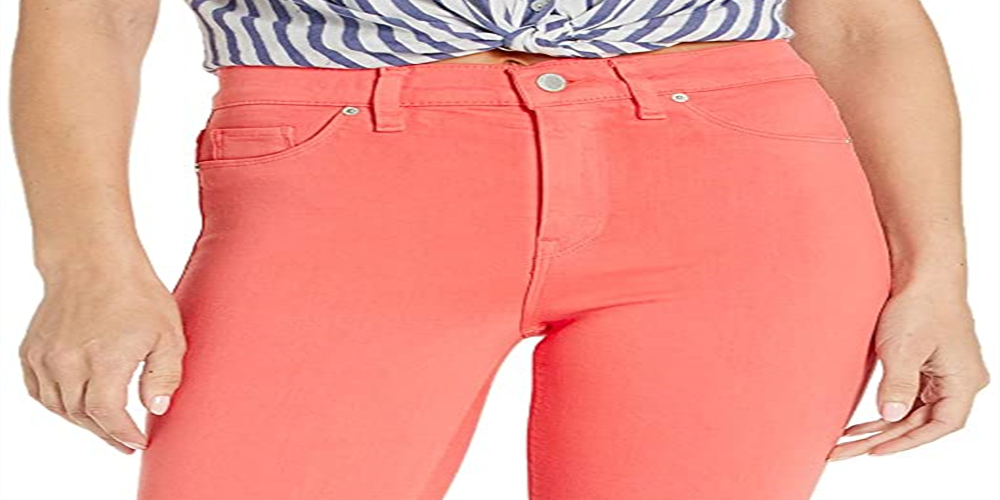 Hudson Women's Barbara Skinny Leg High Rise Stretch Jeans Orange Size 29X30