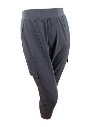 Ideology Women's Recycled Woven Cargo Pants Gray Size Small