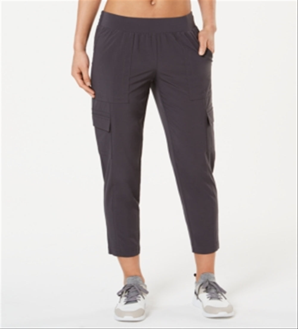 Ideology Women's Recycled Woven Cargo Pants Gray Size Small