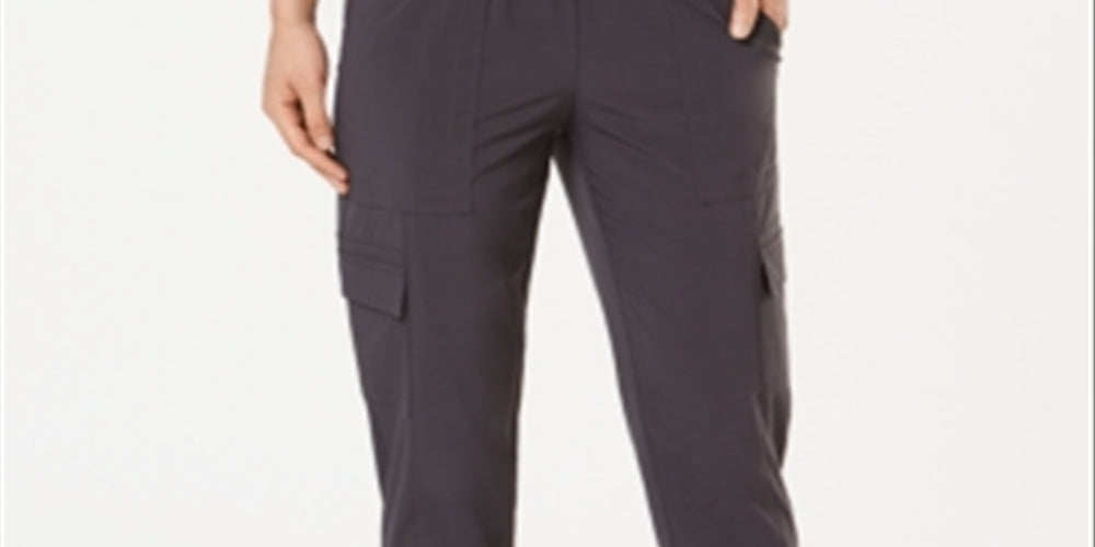 Ideology Women's Recycled Woven Cargo Pants Gray Size Small