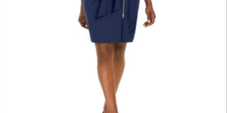 Calvin Klein Women's Moto Sheath Dress -Purple Size 4